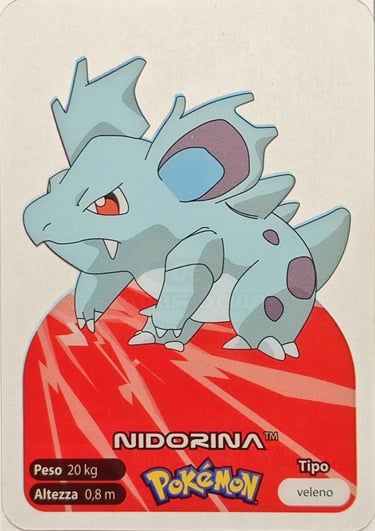 30 Nidorina lamincards spécial édition