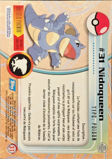 Nidoqueen topps serie 1