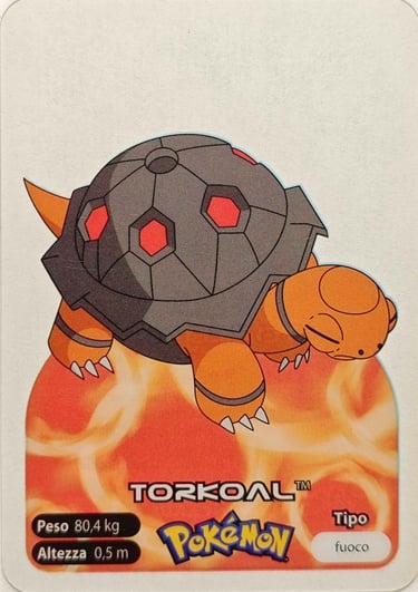 324 Torkoal Lamincards spécial édition