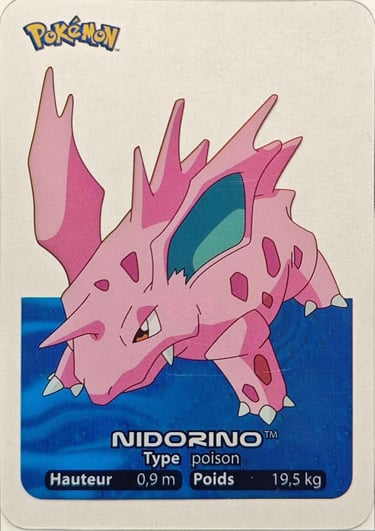 33 Nidorino Lamincards Pokémon série 1