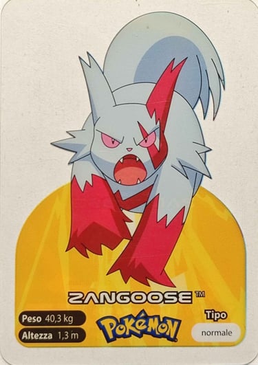 335 Zangoose Lamincards spécial édition