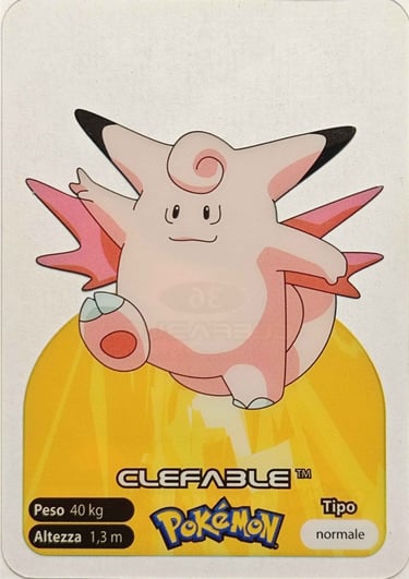 36 Clefable lamincards spécial édition