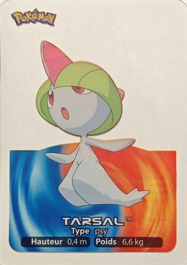 38 Tarsal Lamicards Pokémon série 3