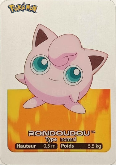 39 Rondoudou Lamincards Pokémon série 1