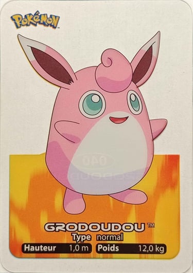 40 Grodoudou Lamincards Pokémon série 1