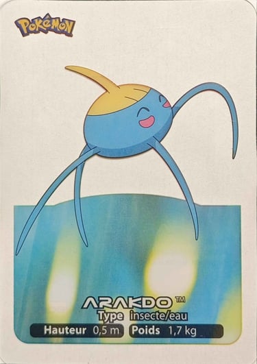 41 Arakdo Lamicards Pokémon série 3