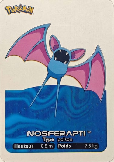 41Nosferapti Lamincards Pokémon série 1