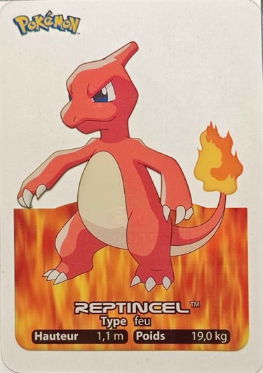 5 Reptincel Lamincards Pokémon série 1