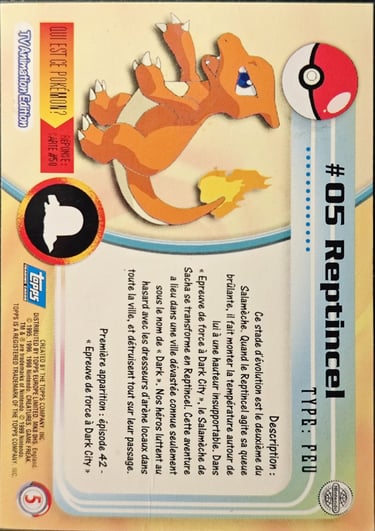 Reptincel topps serie 1