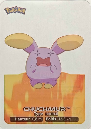 51 Chuchmur Lamicards Pokémon série 3