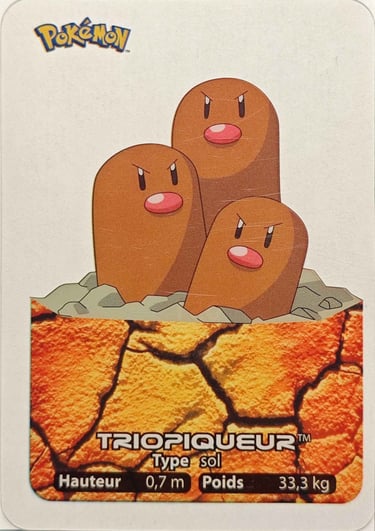 51 Triopiquer Lamincards Pokémon série 1
