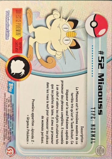 Miaouss topps série 1