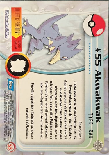 Akwakwak topps série 1