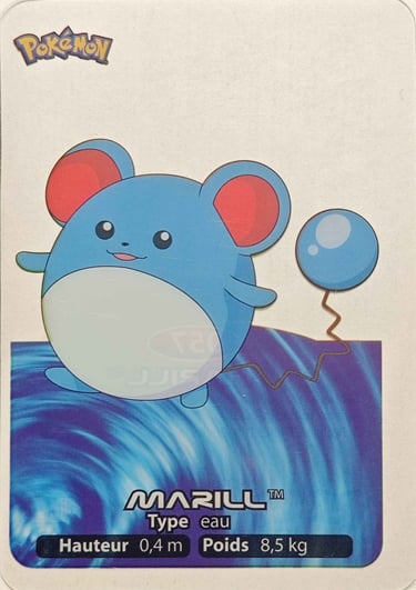57 Marill Lamicards Pokémon série 3