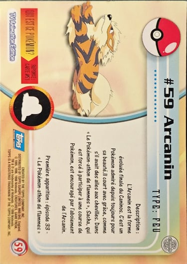 Arcanin topps série 1