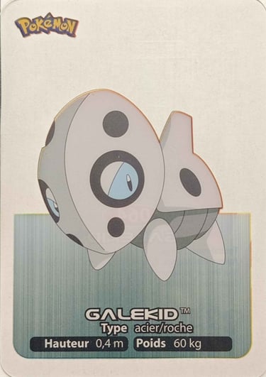 64 Galekid Lamincards Pokémon série 3