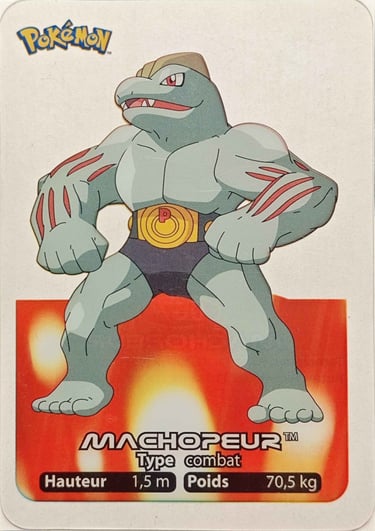 67-Machopeur Lamincards Pokémon série 1