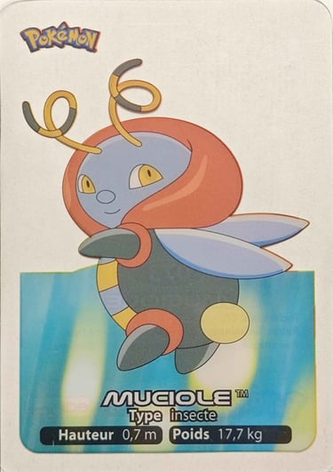 73 Muciole Lamincards Pokémon série 3