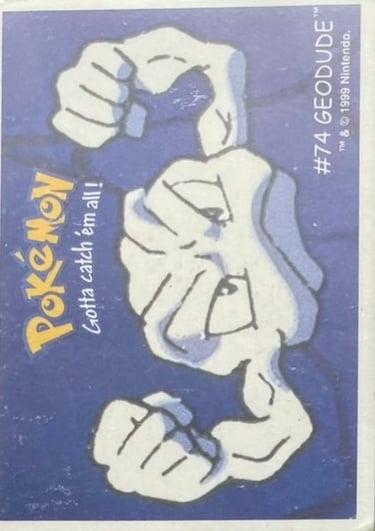 Geodude Dunkin Boomer 1999