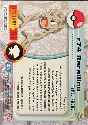 Racaillou topps série 1