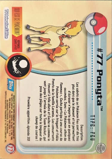 Ponyta topps série 2