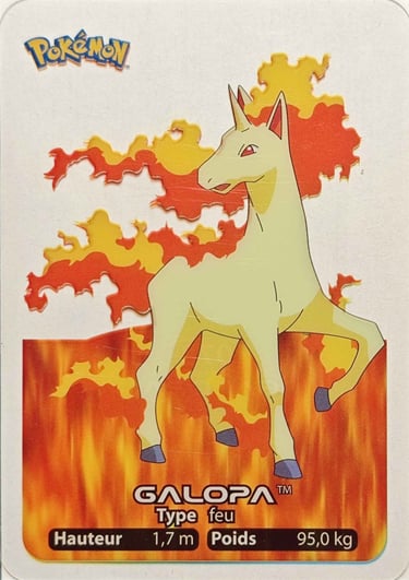 78 Galopa Lamincards Pokémon série 1