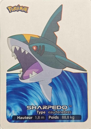 79 Sharpedo Lamincards Pokémon série 3