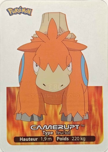 83 Camerupt Lamincards Pokémon série 3