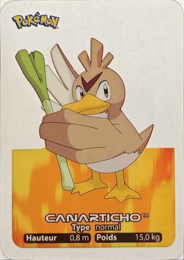 83 Canarticho Lamincards Pokémon série 1