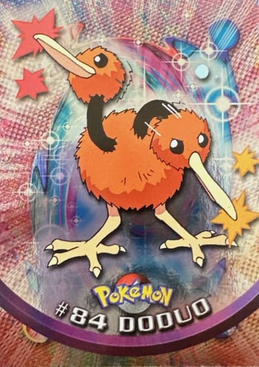 84 Doduo Topps Pokémon series 2 US smooth foil