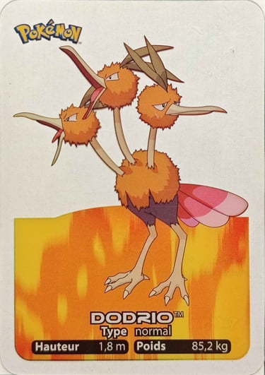 85 Dodrio Lamincards Pokémon série 1