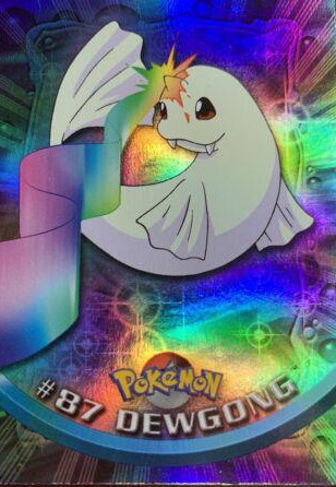 87 Dewgong Topps Pokémon series 2 US rainbow foil