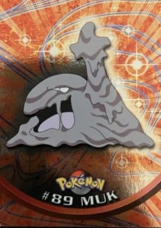 89 Muk Topps Pokémon series 2 US silver foil