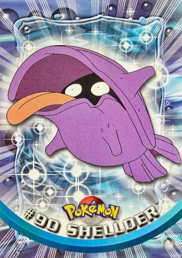 90 Shellder Topps Pokémon series 2 US