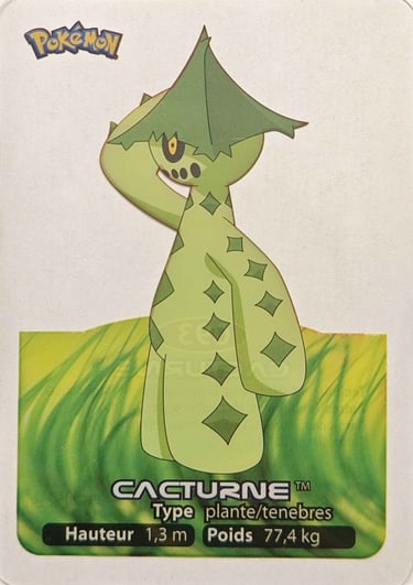 93 Cacturne Lamincards Pokémon série 3