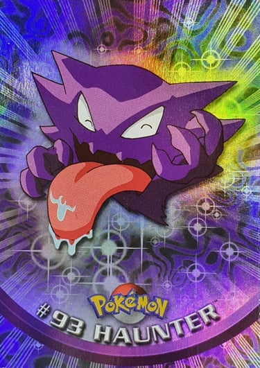 93 Haunter Topps Pokémon series 2 US rainbow foil