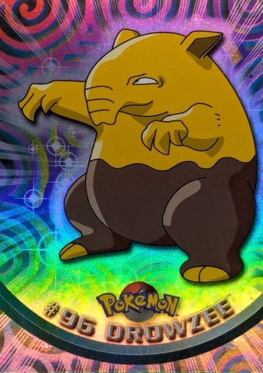 96 Drowzee Topps Pokémon series 2 us rainbow foil