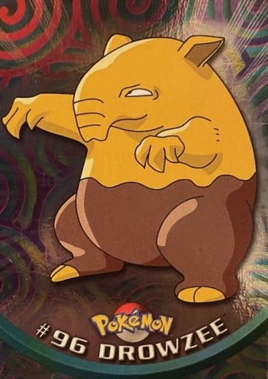 96 Drowzee Topps Pokémon series 2 us silver foil