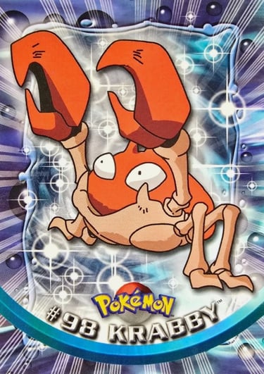 98 Krabby Topps Pokémon series 2 US