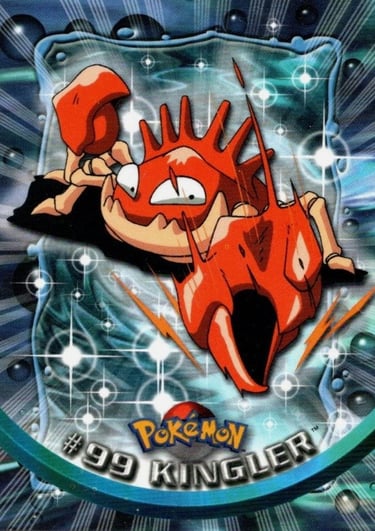 99 Kingler Topps Pokémon series 2 US