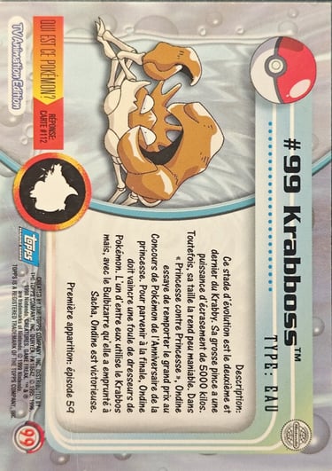 Krabboss topps série 2
