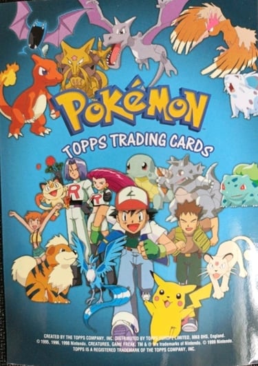 Promo pikachu jumbo foil topps serie 1