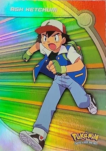 HV1 Ash Ketchum Topps Pokémon series 2 US rainbow foil