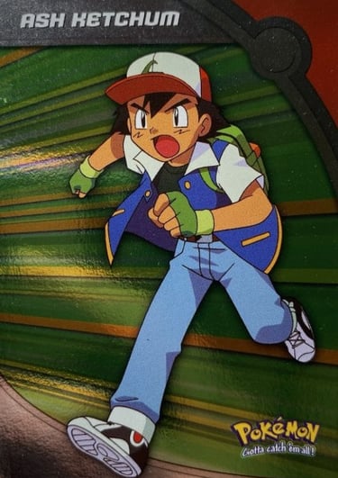 HV1 Ash Ketchum Topps Pokémon series 2 US silver foil