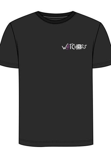Tee shirt noir watchers