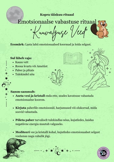 Koprakuu rituaal Vabanemise rituaal Soul Sisters Tarot