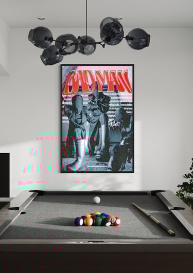 Curated Black art print for modern home décor