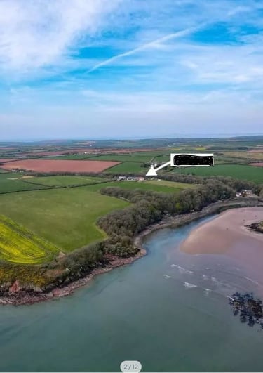 Skerryback Farm sandy haven drone