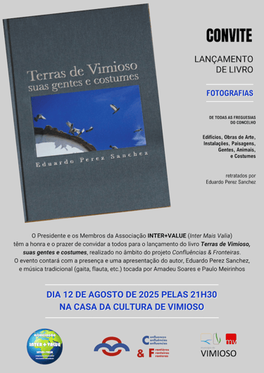 poster of the launch of the album "Terras de Vimioso" in Portugal
