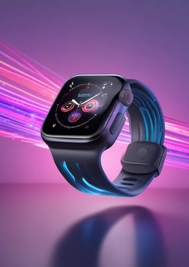  Modern, sleek tech look with white background, black + neon blue/green accents, smooth animations. 